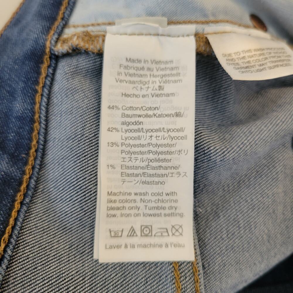 Madewell Jeans Womens 30 (34) Curvy High Rise Skinny Blue Denim Stretch Comfort - Picture 7 of 7